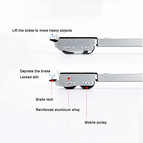 Washing Machine Base - Silver Adjustable 45-70cm