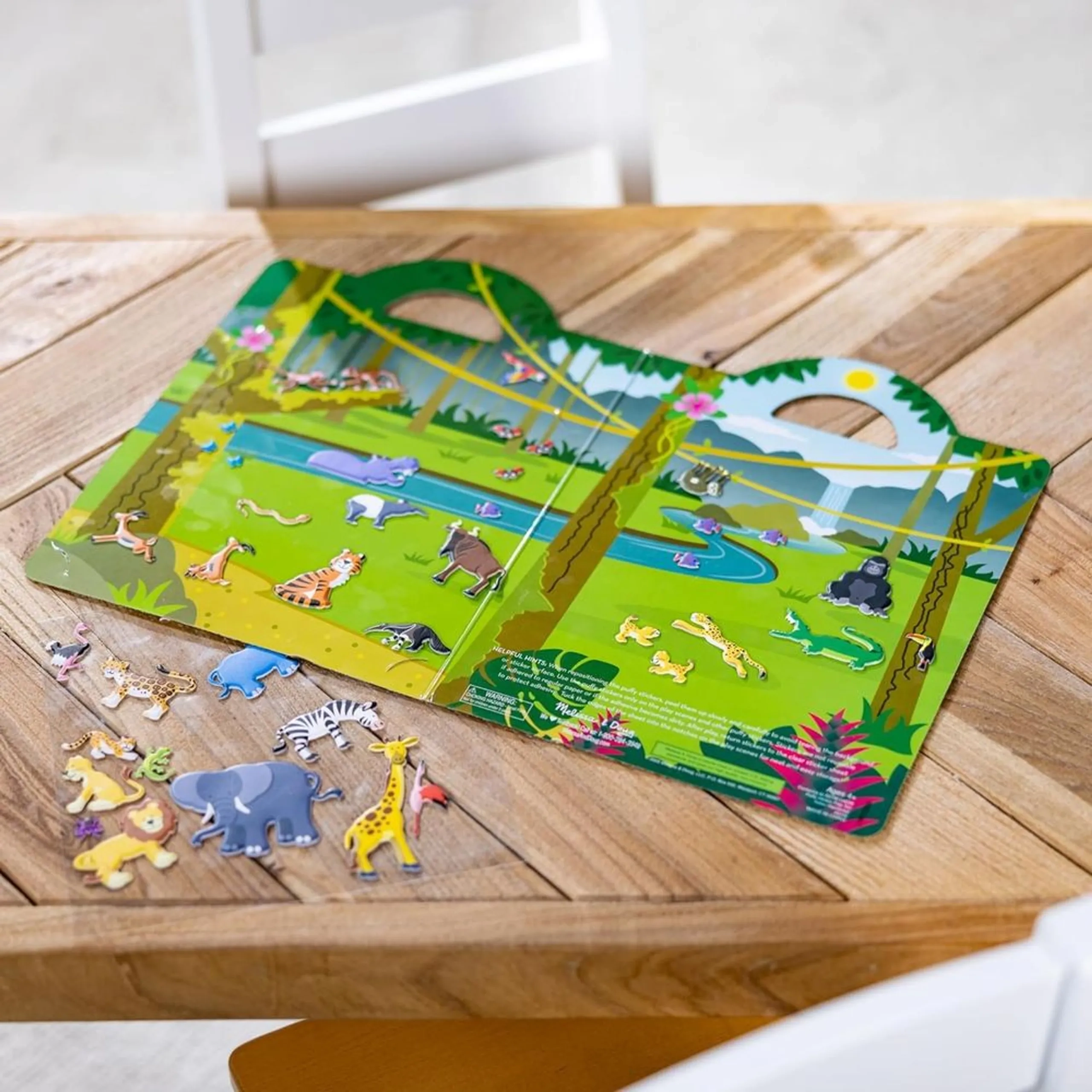 Safari Activity Sticker Book 42 pcs