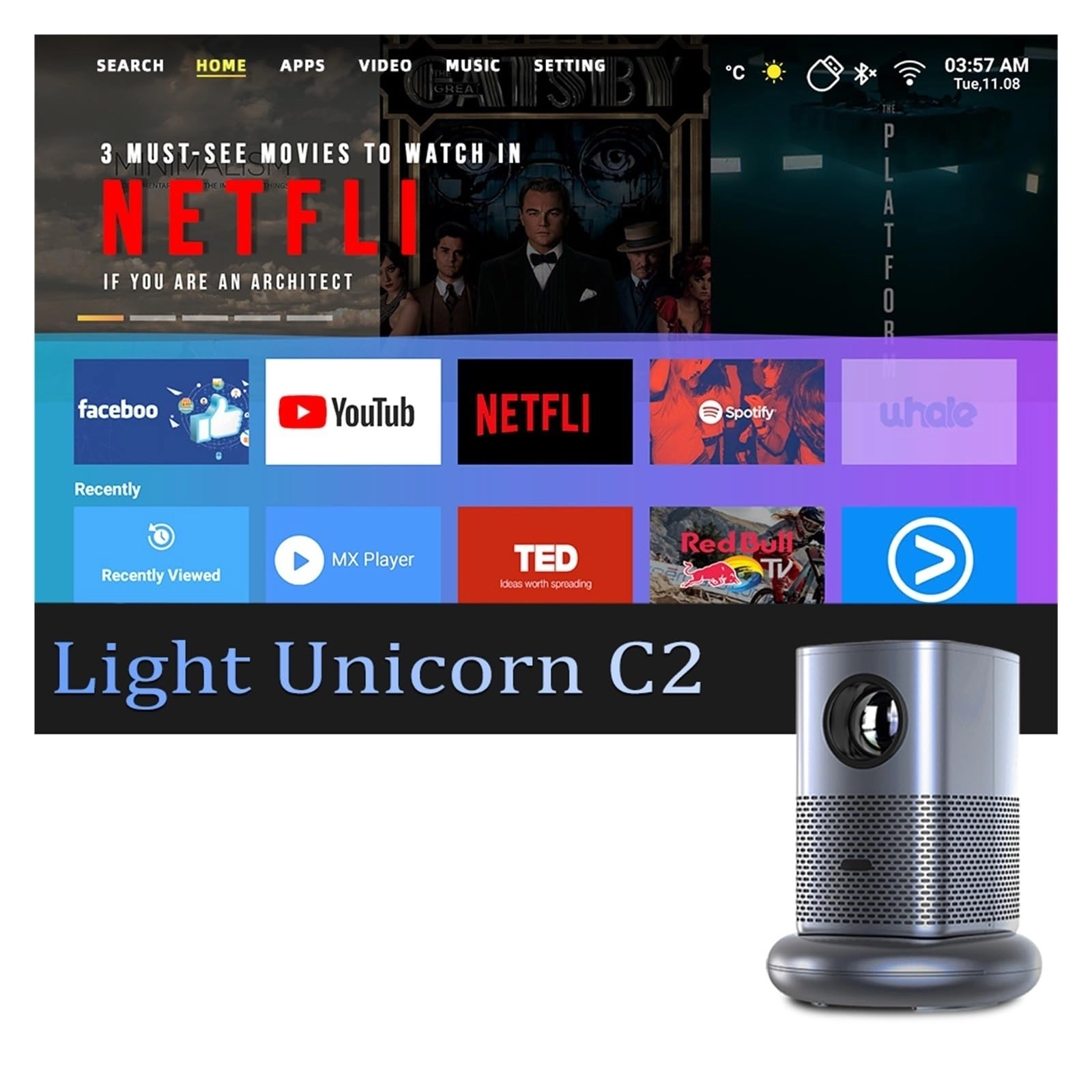 ZPYXGWODL Monoceros C2 1080P 4K