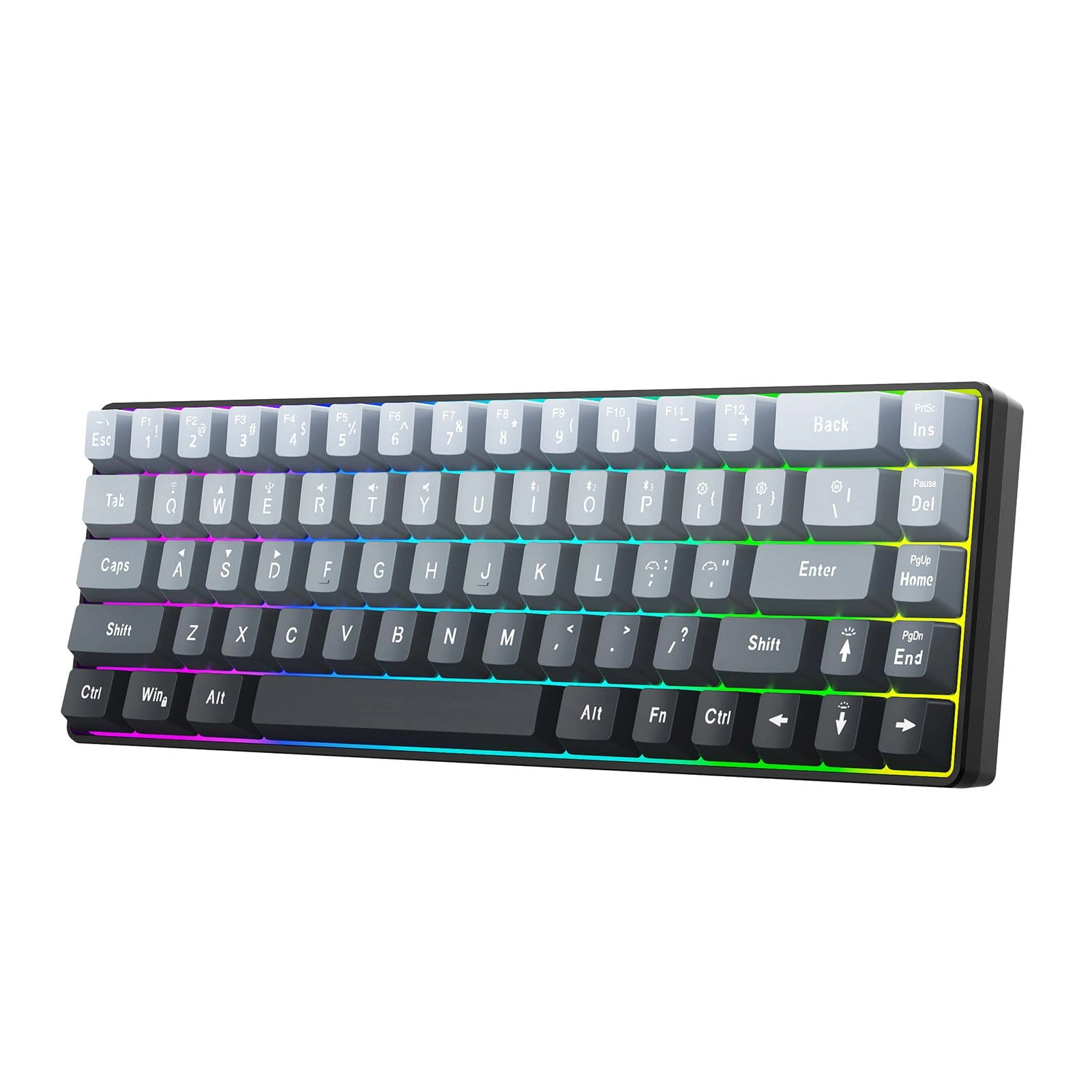 Bewinner 68 Key RGB Mechanical Gaming Keyboard - Wired/Wireless