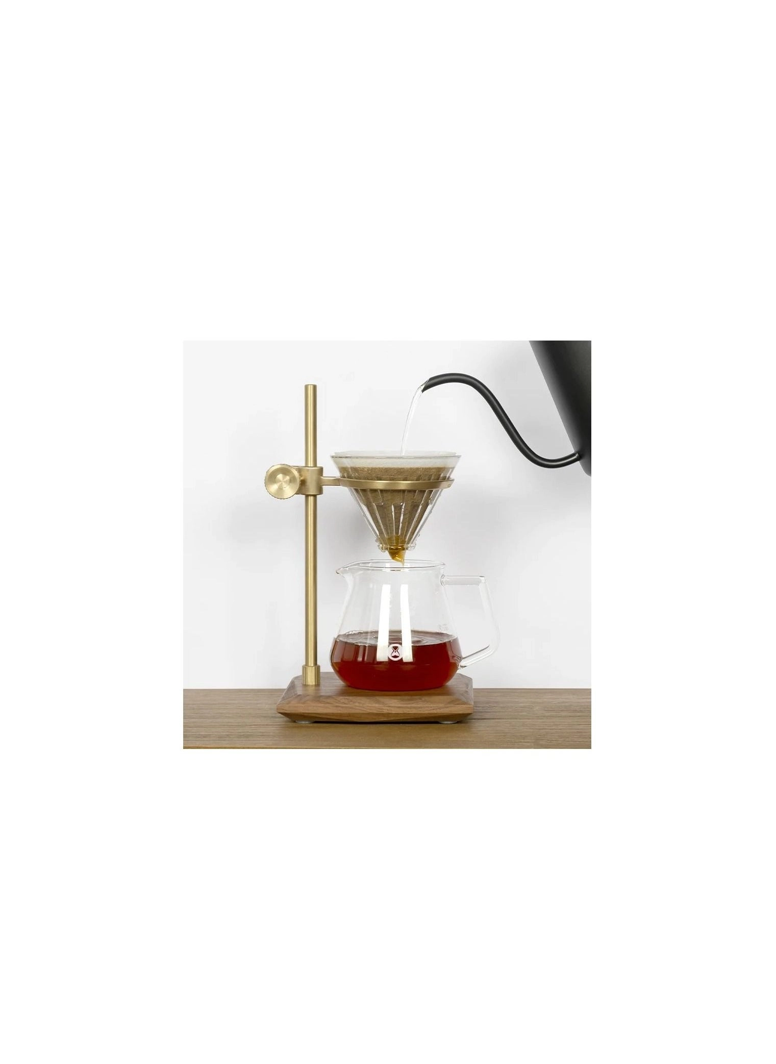 Muse Pour Over Stand - Brass Adjustable height