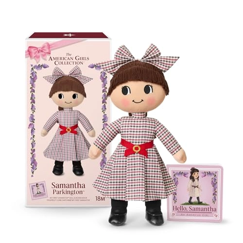 Samantha Doll - 13.5" knit plush + Hello, Samantha Board Book Ages 18+
