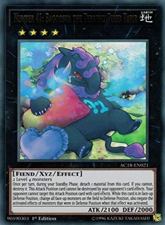 Yu-Gi-Oh! Number 41: Bagooska The Terribly Tired Tapir - AC18-EN021