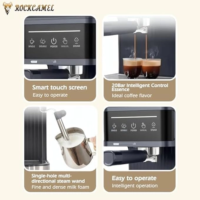 NCT Espresso Machine - 20 Bar 850W 360° Steam Wand