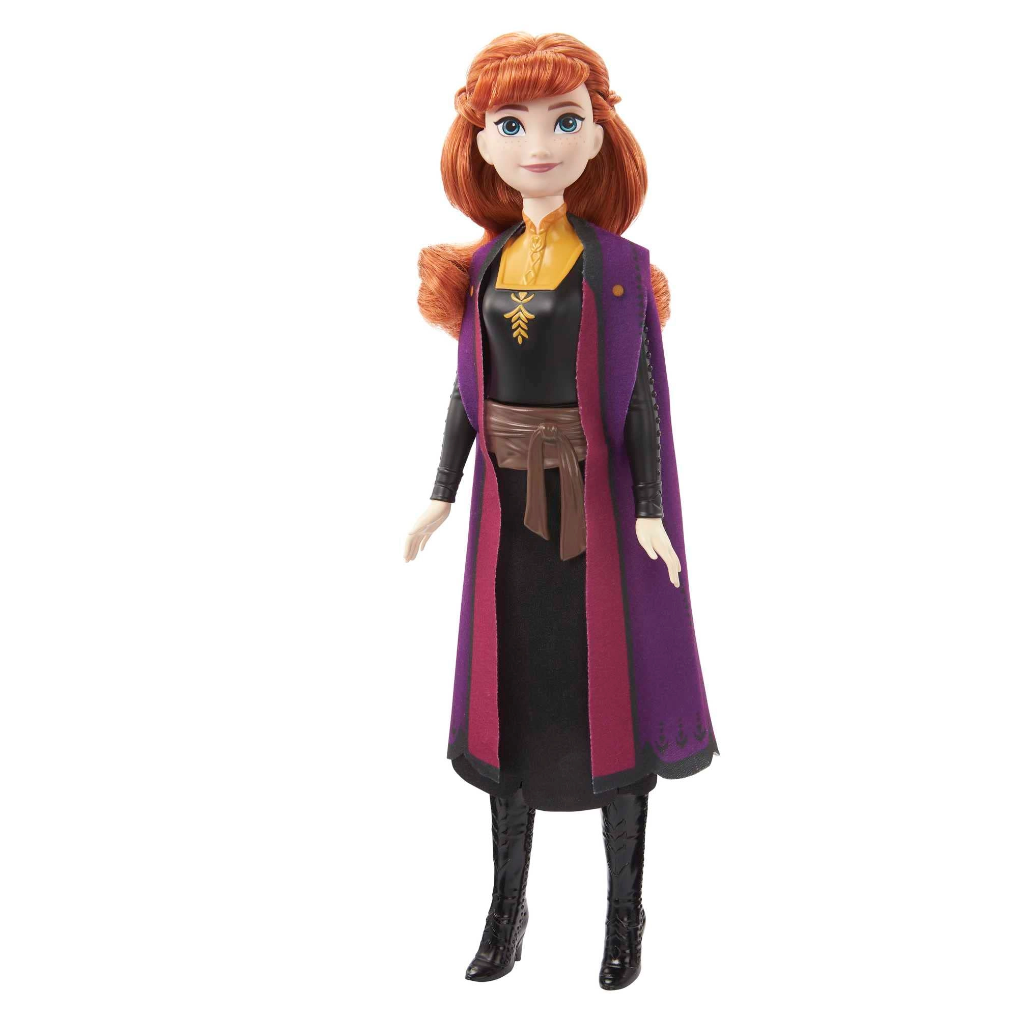 Disney Anna Fashion Doll - 32.5 cm blue and purple travel outfit