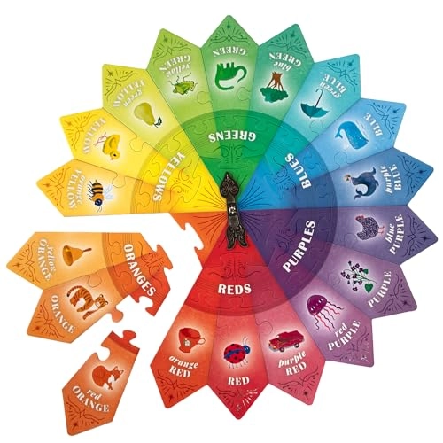 Color Puzzle Spinner Game - 3+ 24 pieces