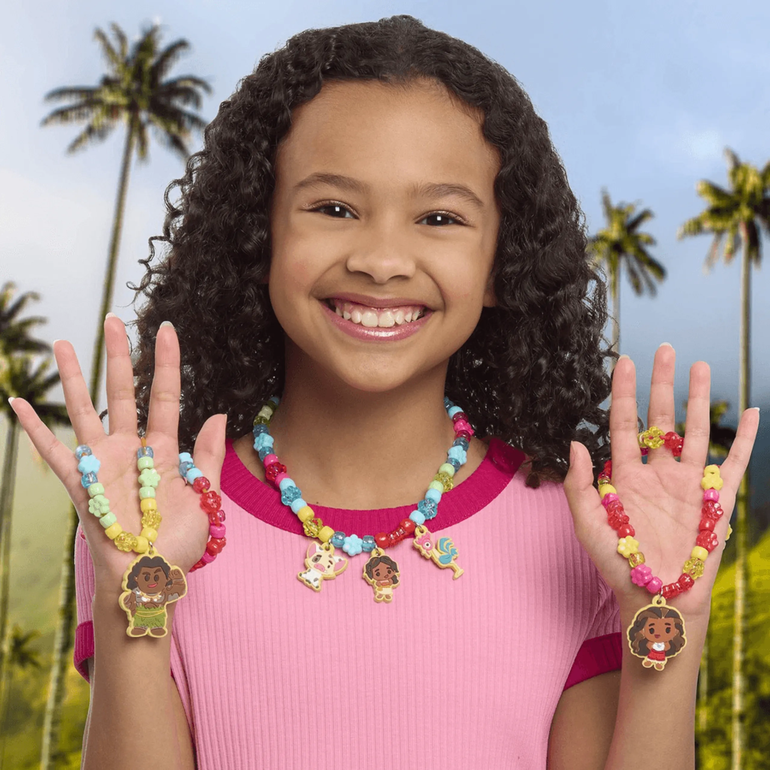 Moana 2 Necklace Activity Set - 150 beads 5 charms