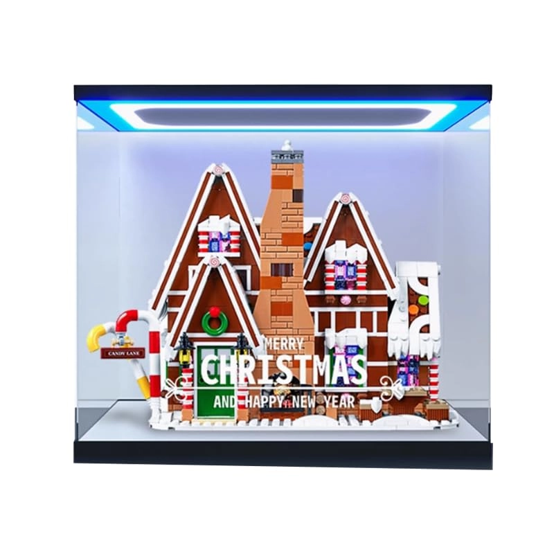 Clear Acrylic Display Case - for 10267 Black Bottom+background