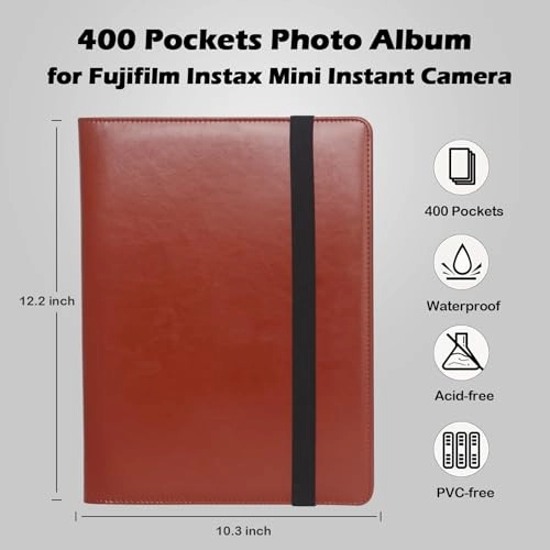 Fujifilm Instax Mini 400 Pockets Vegan Leather Photo Album