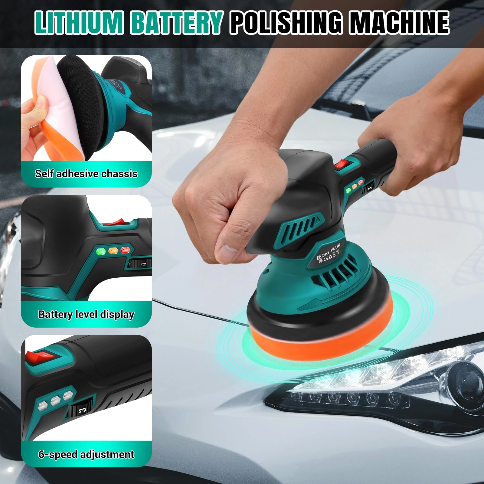 Cordless Buffer Polisher - 800W 125mm-150mm