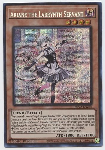 Yu-Gi-Oh! Ariane The Labrynth Servant - MP23-EN228 Prismatic Secret Rare 1st Edition