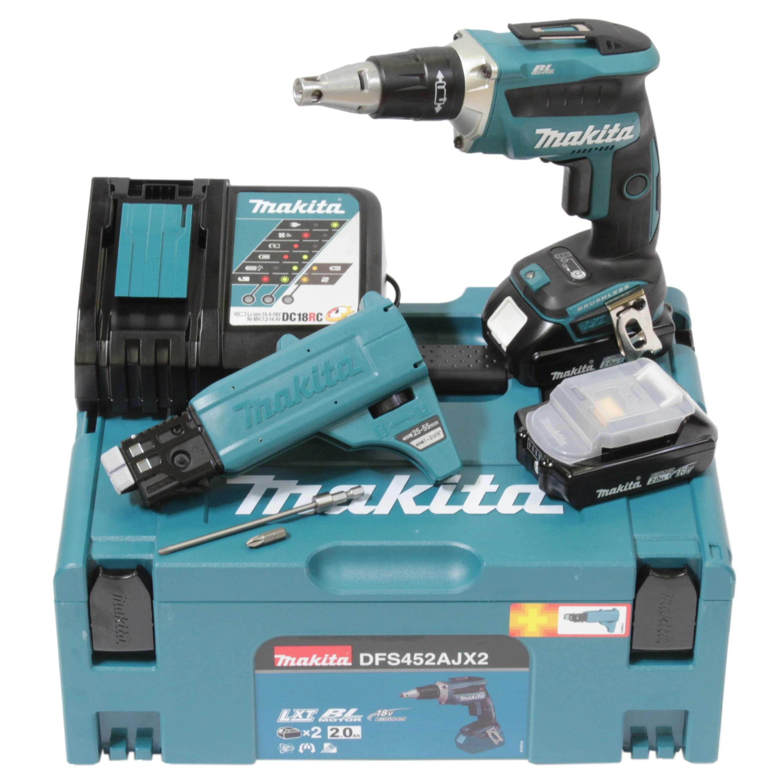 Makita DFS452AJX2 - 2.0 Ah 18 V