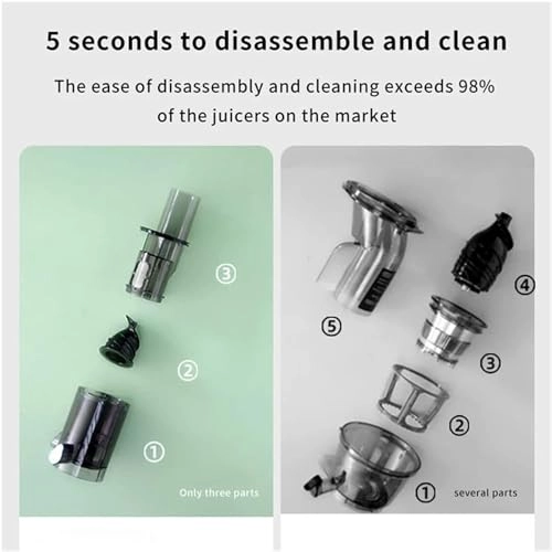 Portable Electric Juicer - Masticating Slow Auger Water-Free