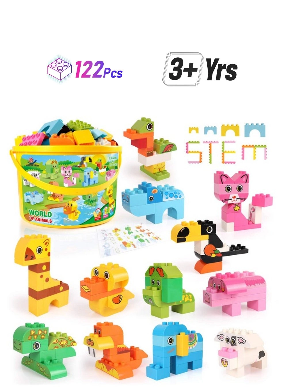 Building Blocks - 122 pcs