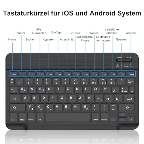 Bluetooth Keyboard - DE Wireless