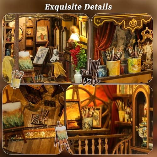 Book Nook Kit - Insertable Dust Protection Plate Miniature Dollhouses