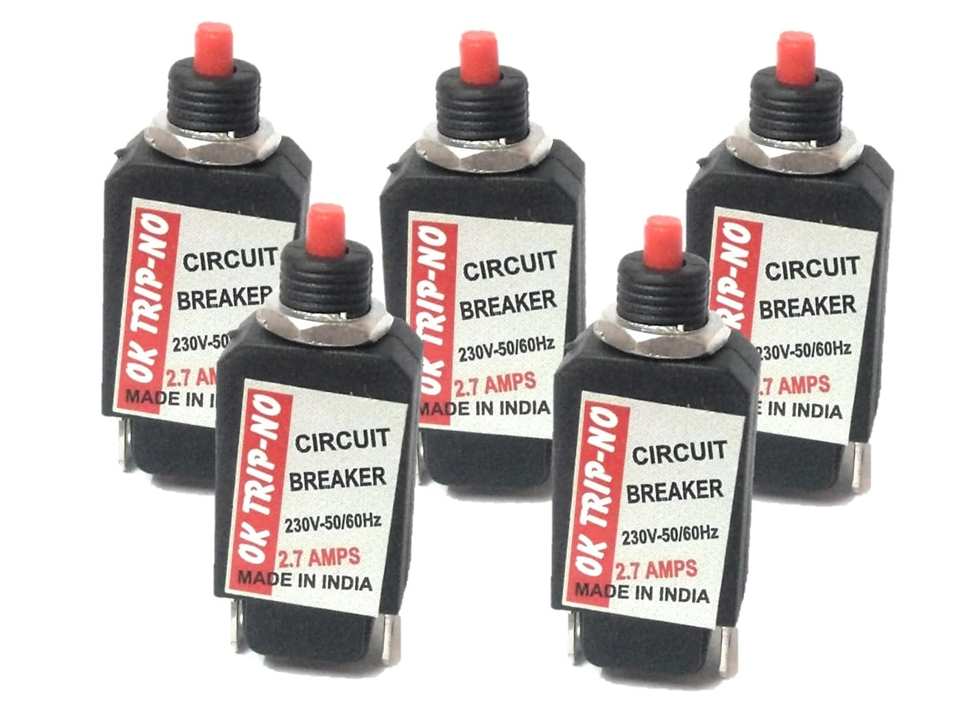 Mixer Grinder over Load Protector Switch - Black Pack Of 5