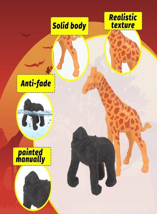 Realistic Animal Toys - Tiger,Lion, Elephant 58PC