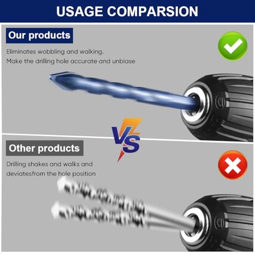 Drill Bits - Cemented Carbide 4Pcs 6mm/8mm/10mm/12mm