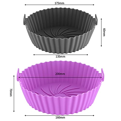 Air Fryer Silicone Pot - Leather 2 piece(s) Pack