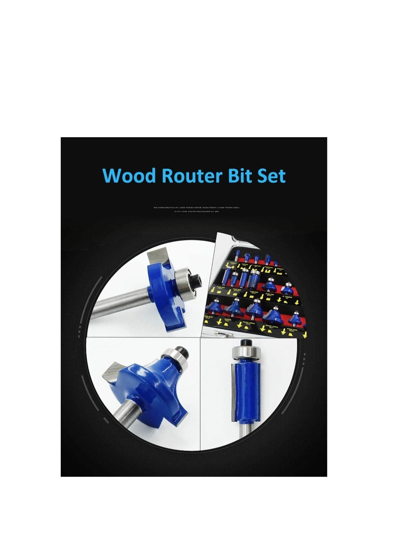 Router Bit Set - 6.35mm 35PCS