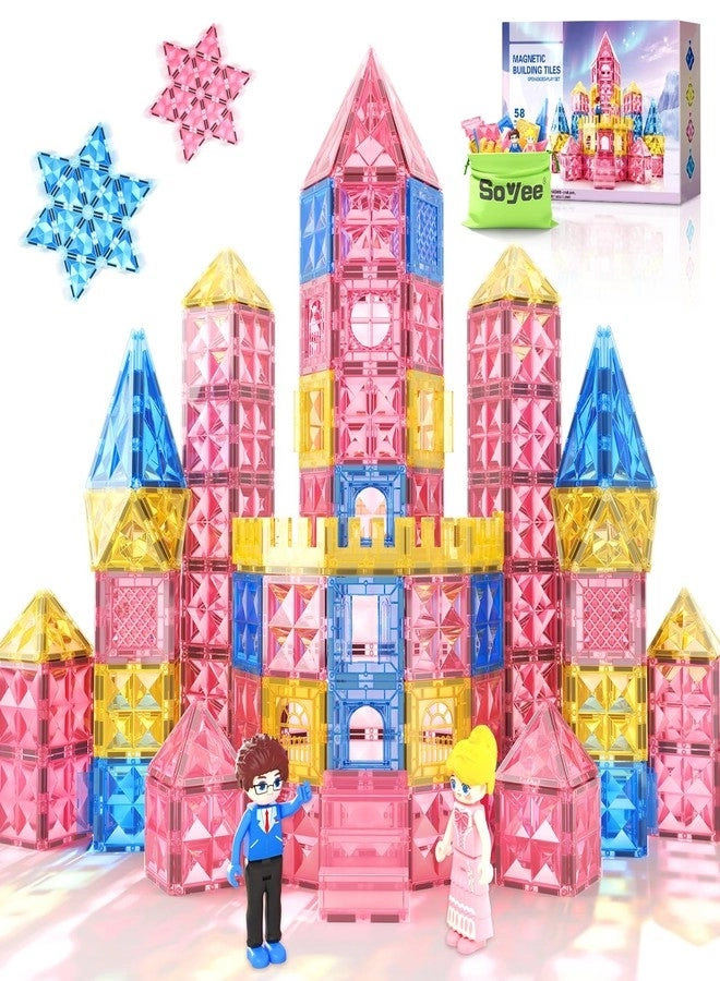 Diamond Magnetic Tiles - Princess Castle