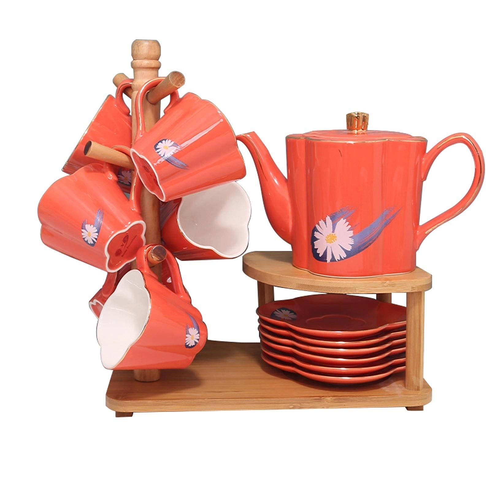 FTLOHQF Tea Cup Set - 6 pcs - 120 ml