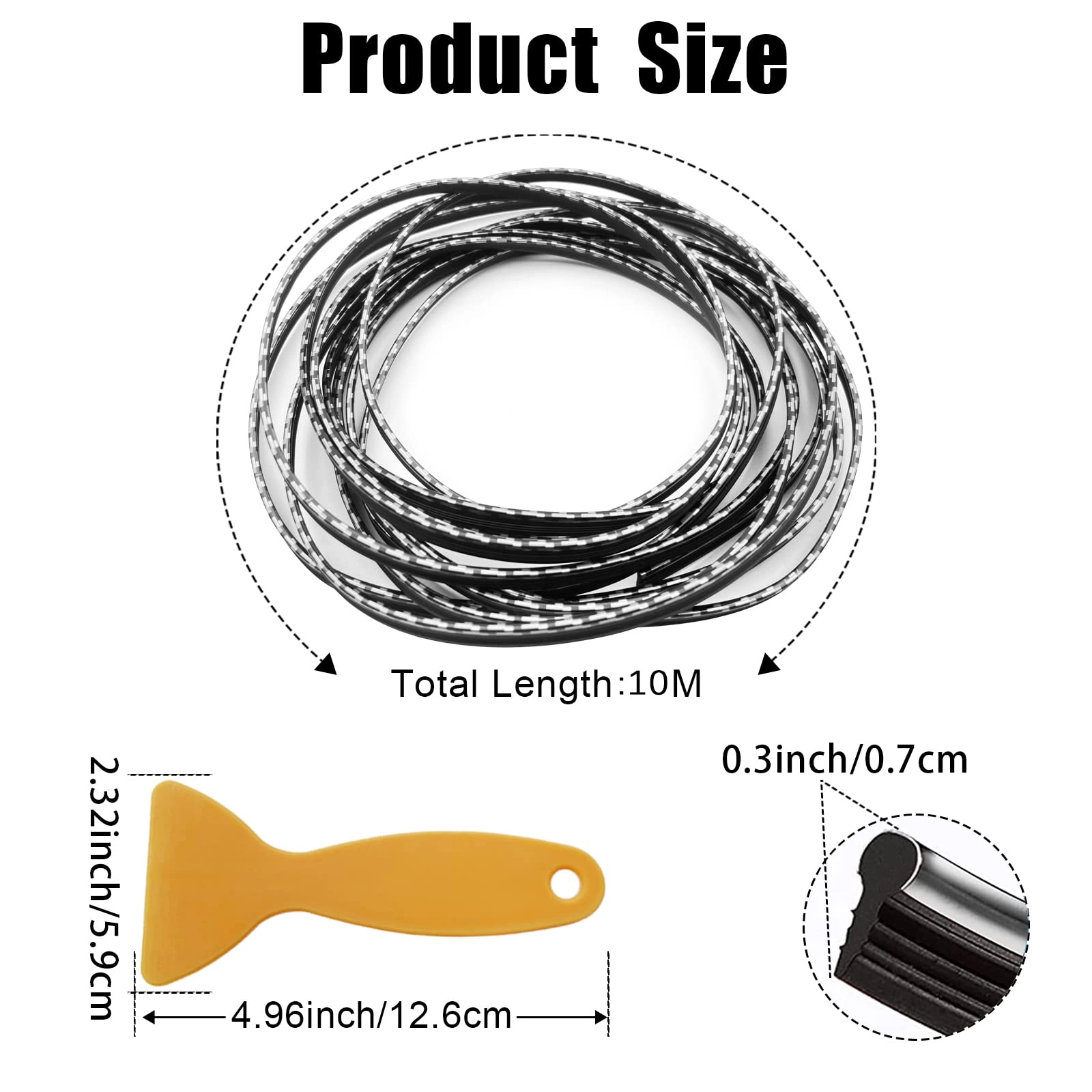 Car interior trim strip