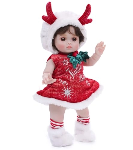 Reborn Toddler Baby Doll - 18 Inch Full Vinyl Body Freckles