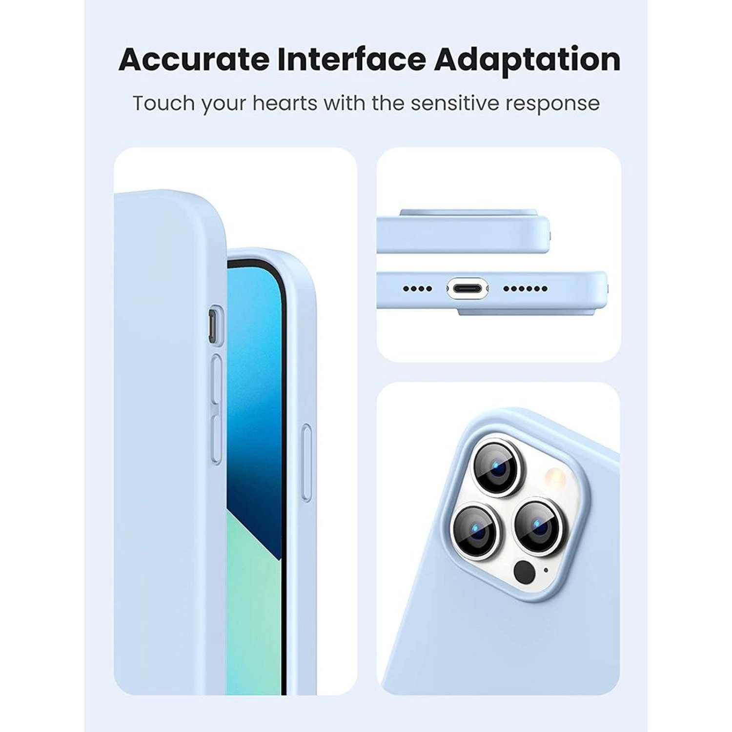 Protettivo-Series Silicone Case - Silicone Back Case for iPhone 13 Pro Max