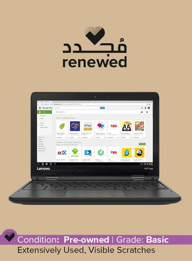 (Renewed) Yoga X360 Chromebook N23 - 11.6'' MT8173C 4GB DDR3 32GB eMMC