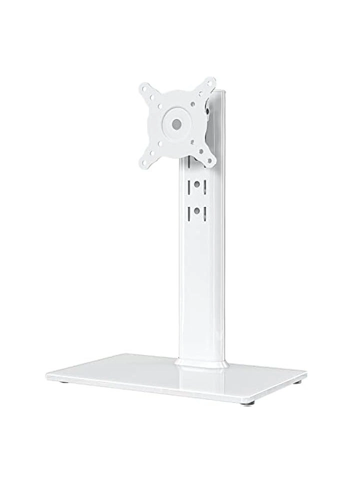 Green Tiger Single LCD Computer Monitor Free-Standing Desk Stand Riser - 1 13 inch to 32 inch