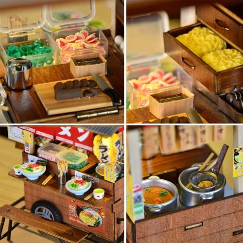 3D Wooden Puzzle Bookshelf Insert - Library of Books 1:24