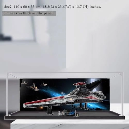 Acrylic Display Box for LEGO 75367 Hunter-Class Star Destroyer Models