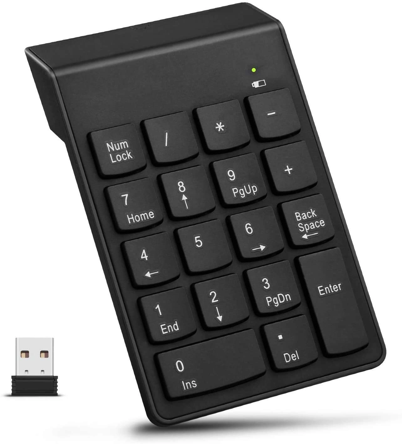 COOLCOLD Wireless Numeric Keypad - 2.4Ghz 18Keys