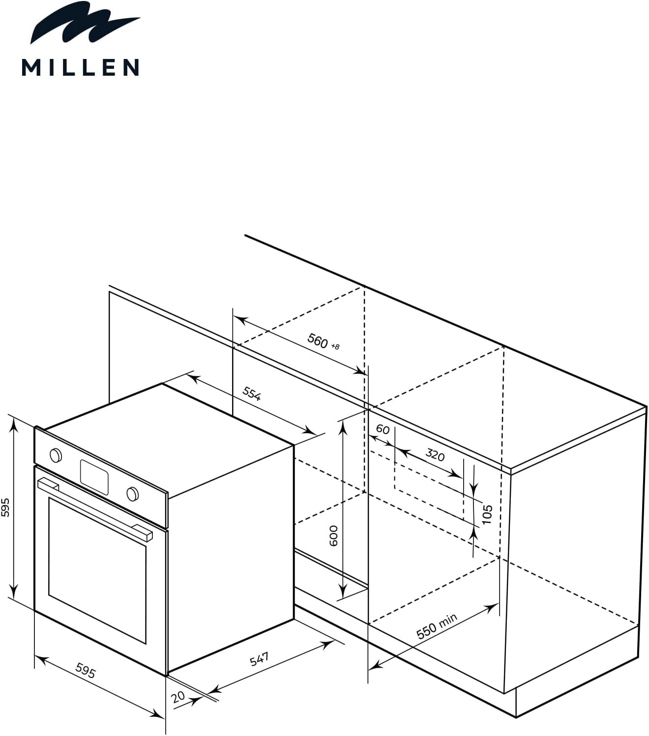 MGO 602 IX 60cm Built-In Gas Oven