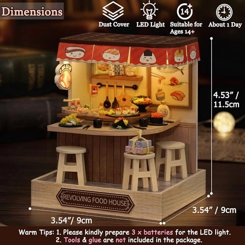 DIY Miniature Dollhouse Kit - Warm Moment 1:24