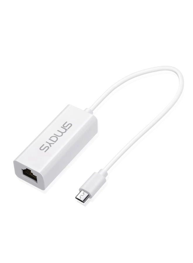 Smays Micro USB Ethernet Adapter - 10/100Mbps RTL8152