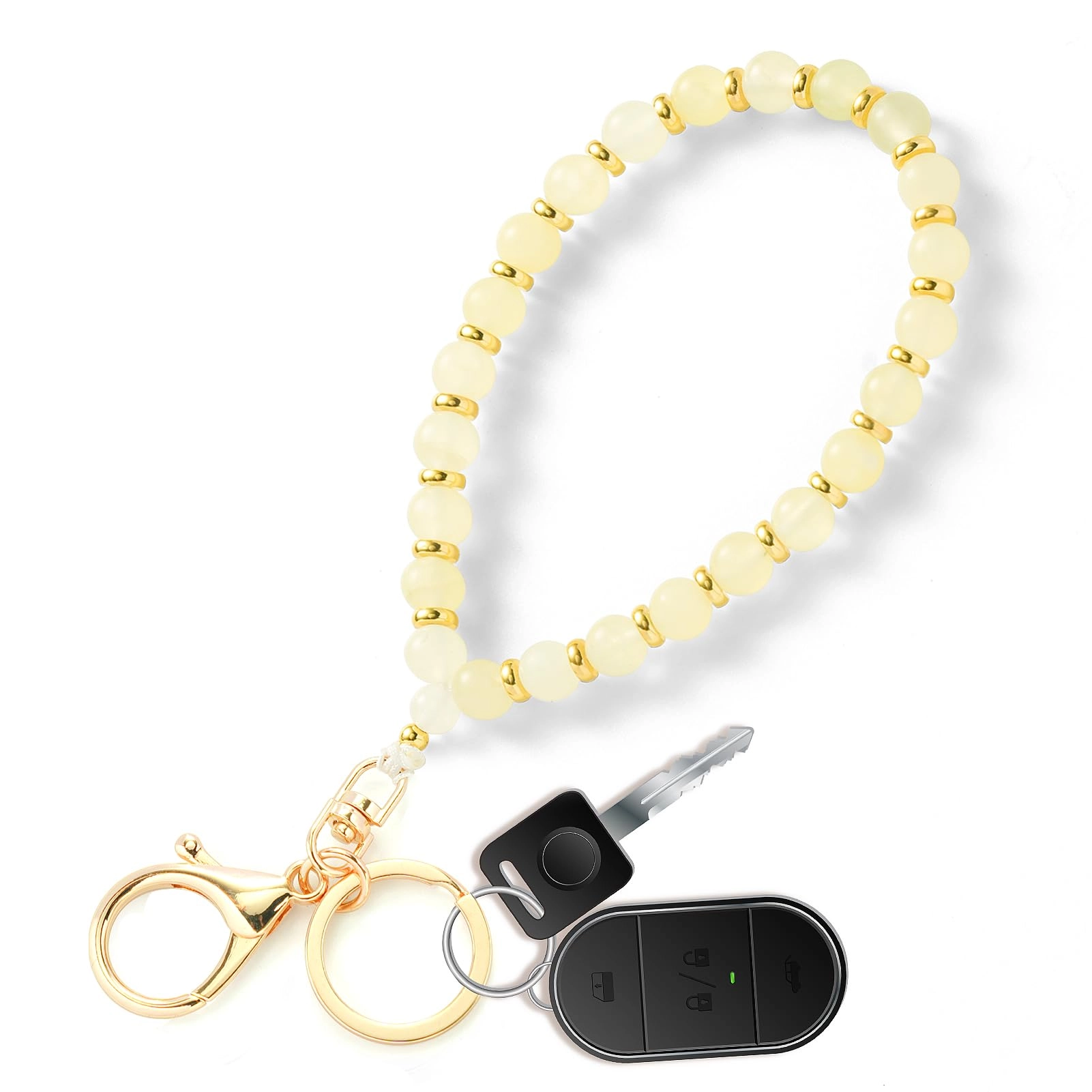 Beaded Keychain Wristlet - crystal keychain