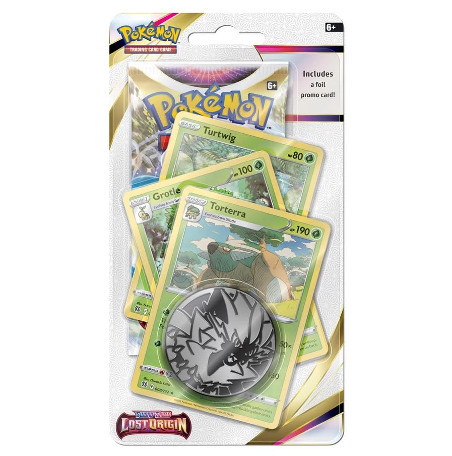 Pokémon Lost Origin Premium Checklane Blister Pack (Torterra) - 10pcs