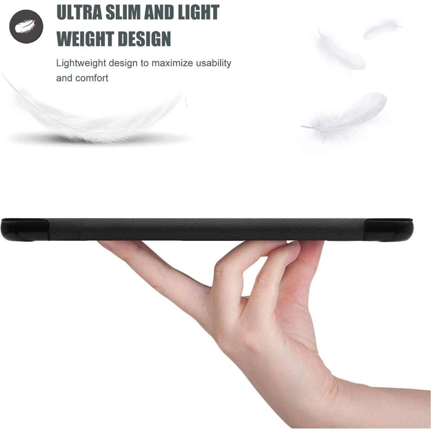 Tri-fold Flip Case with Pencil Holder for Galaxy Tab A7 Lite