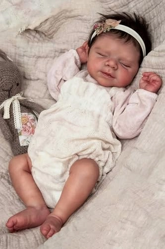 Reborn Baby Doll - 18 inch Silicone Vinyl Girl Ages 36 months+