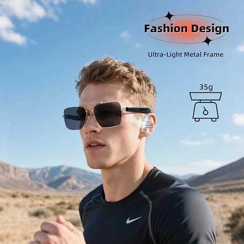 GT30 - Pilot Smart Glasses Bluetooth 5.4 Polarized Brown Lens