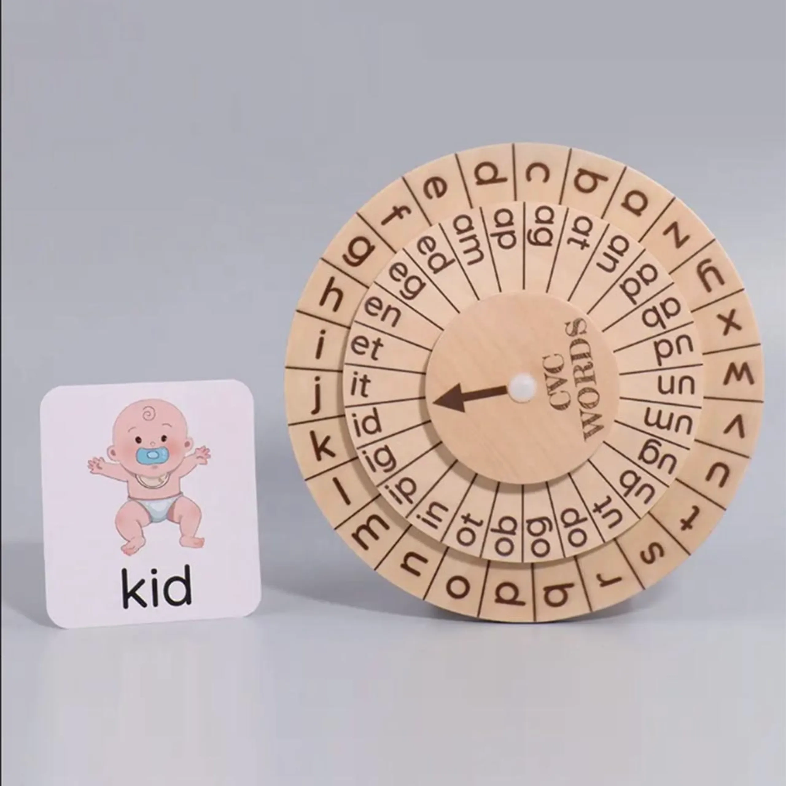 Phonics Flash Cards & Montessori Clock - 2+ Years