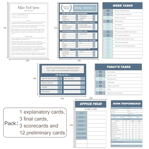 Office Feud Quiz - Card Game