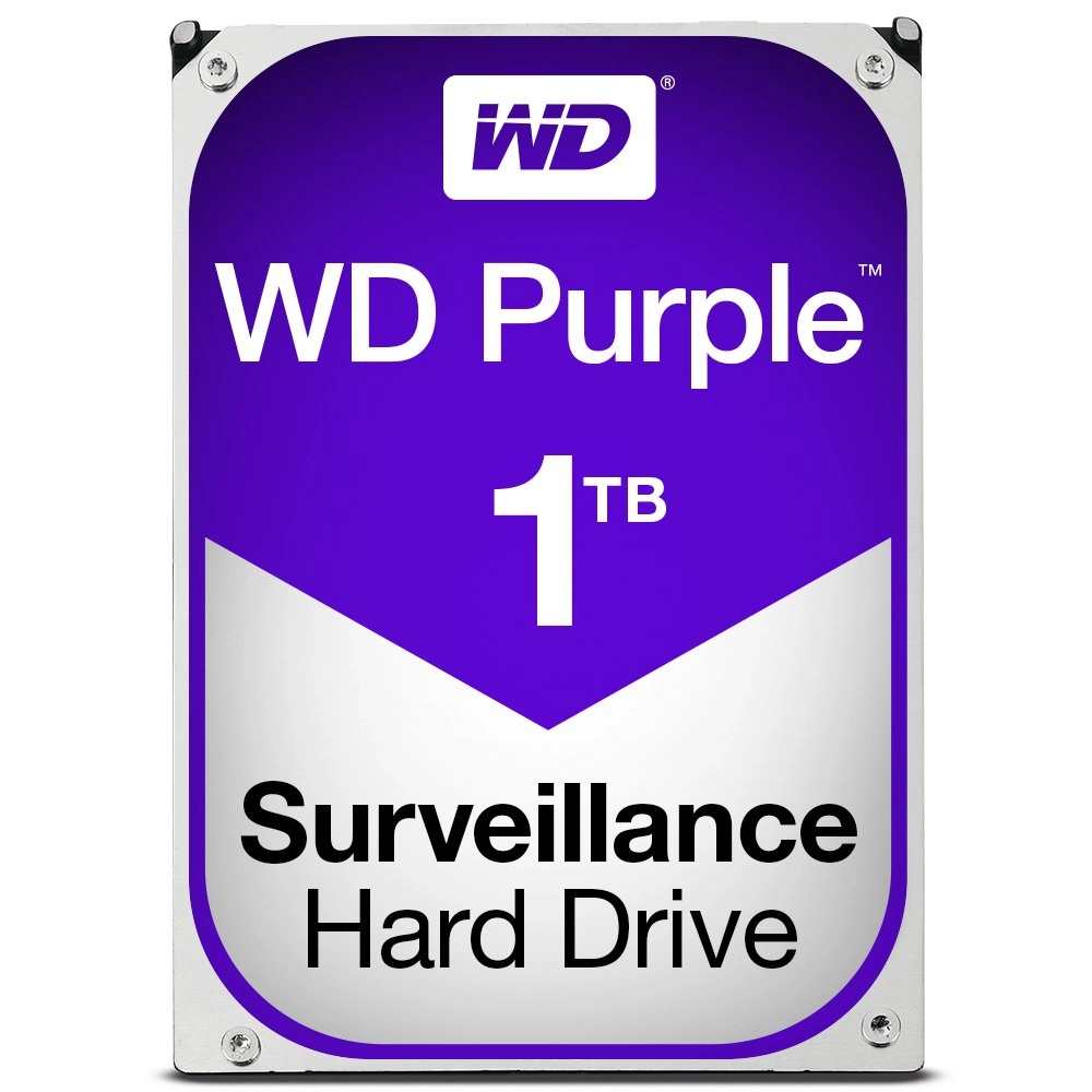 Purple Surveillance 3.5" 5400rpm 64MB SATA 6Gb/s (WD10PURZ) - 1 TB