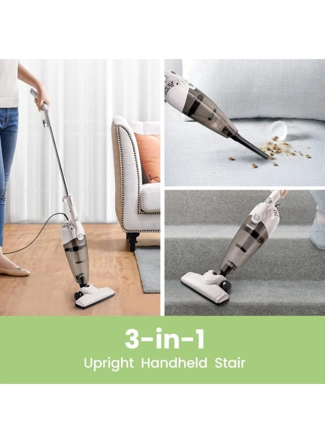 2-in-1 Handheld Stick Vacuum Cleaner - 600W 16000Pa 0.5L