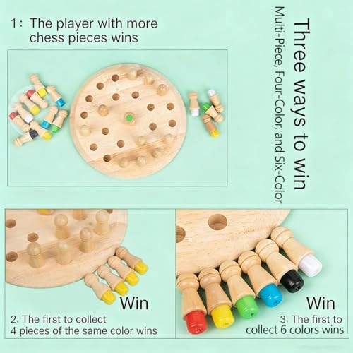 Wooden Memory Match Stick Chess
