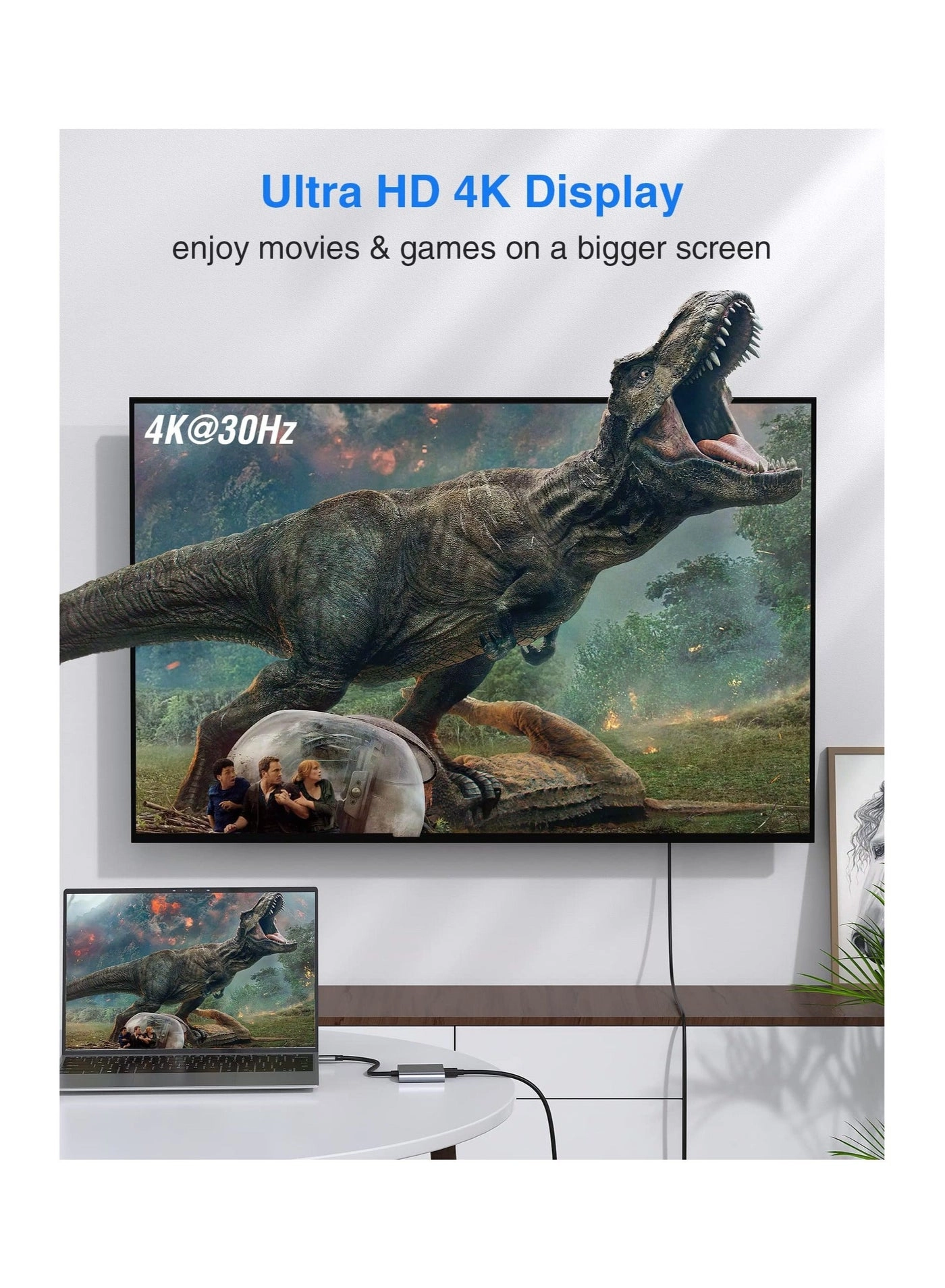 USB C to HDMI Adapter - USB 3.1 4K UHD 3840×2160@30Hz