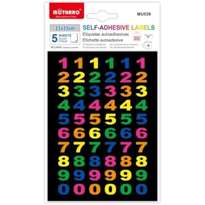 Kidwala Self Adhensive Labels - 5 Sheets 15x11cm
